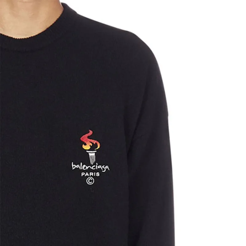 Balenciaga Paris Crewneck Sweater-4