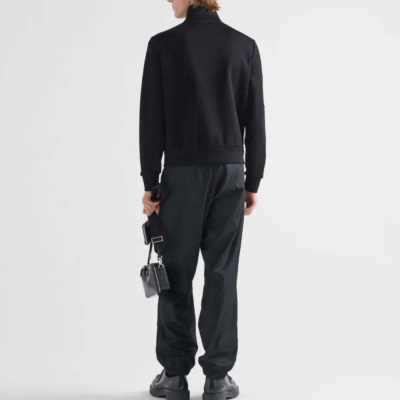 PRADA Long Sleeved Zip Up Sweatshirt-3