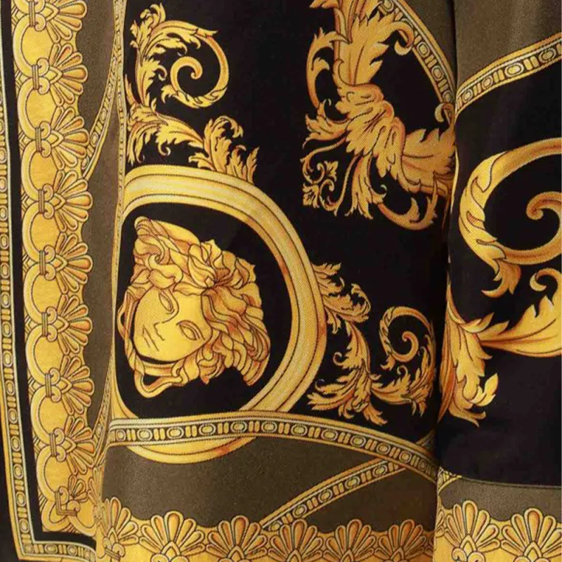 VERSACE Pattern Printed Long Sleeved Shirt-7