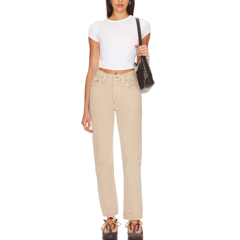 MIU MIU Logo Patch Straight-Leg Jeans-2
