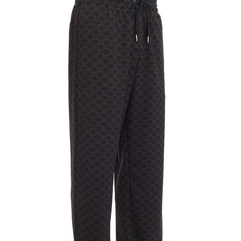 CELINE Triomphe Monogram Track Pants-5