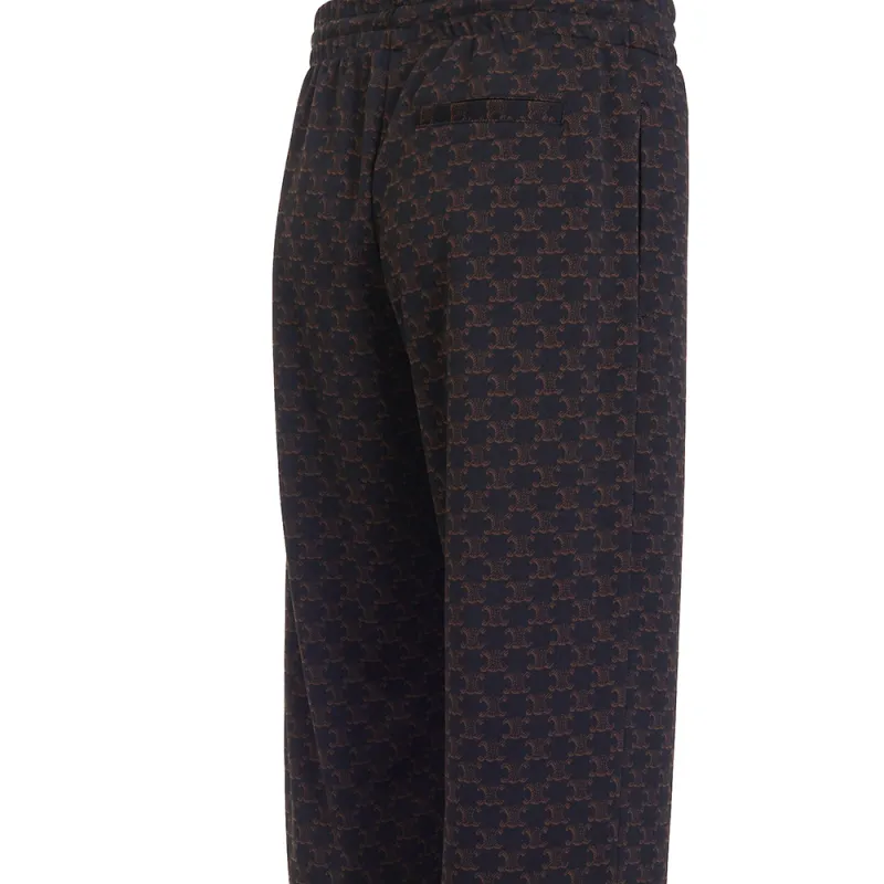 CELINE Triomphe Monogram Track Pants-4