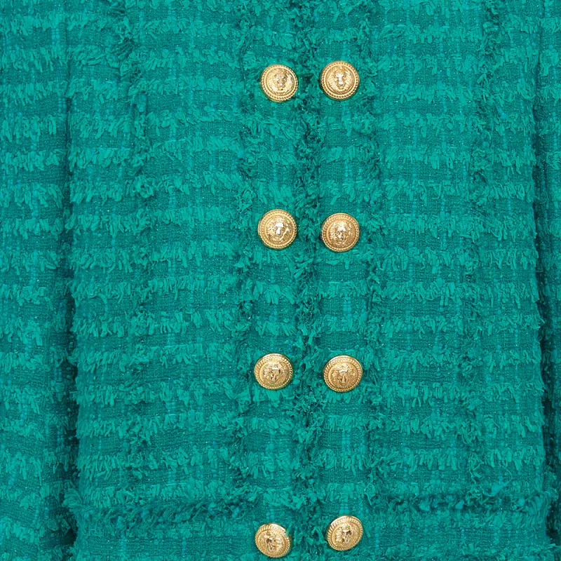 BALMAIN Buttoned Tweed Jacket-5