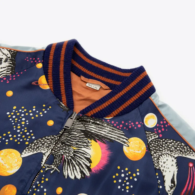 GUCCI Space Animals Silk Bomber Jacket-3