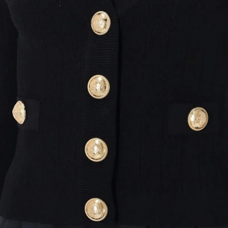 BALMAIN Chiocciola Long Sleeved Buttoned Cardigan-6