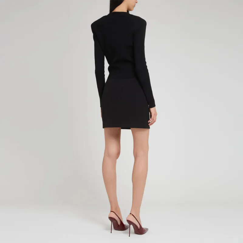 BALMAIN Chiocciola Long Sleeved Buttoned Cardigan-4