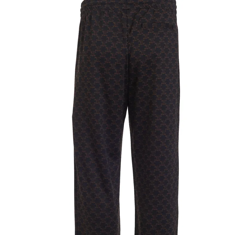 CELINE Triomphe Monogram Track Pants-3