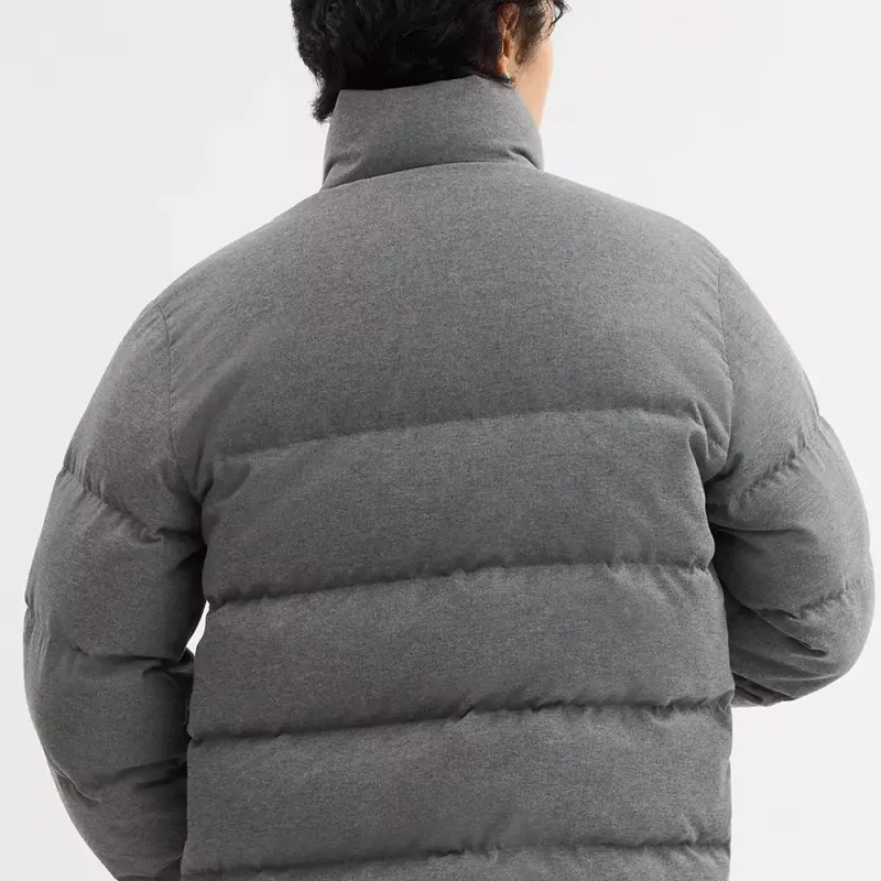 COACH FW24 Down Jacket Men's Dark Lime Gray-5