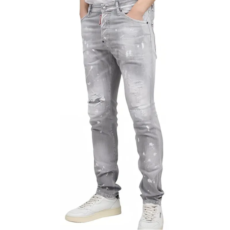 DSQUARED 2 SS24 Jeans Men's Light Gray-4