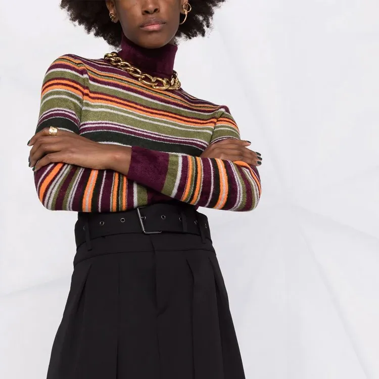 SAINT LAURENT FW21 Sweater Women's Brown-4