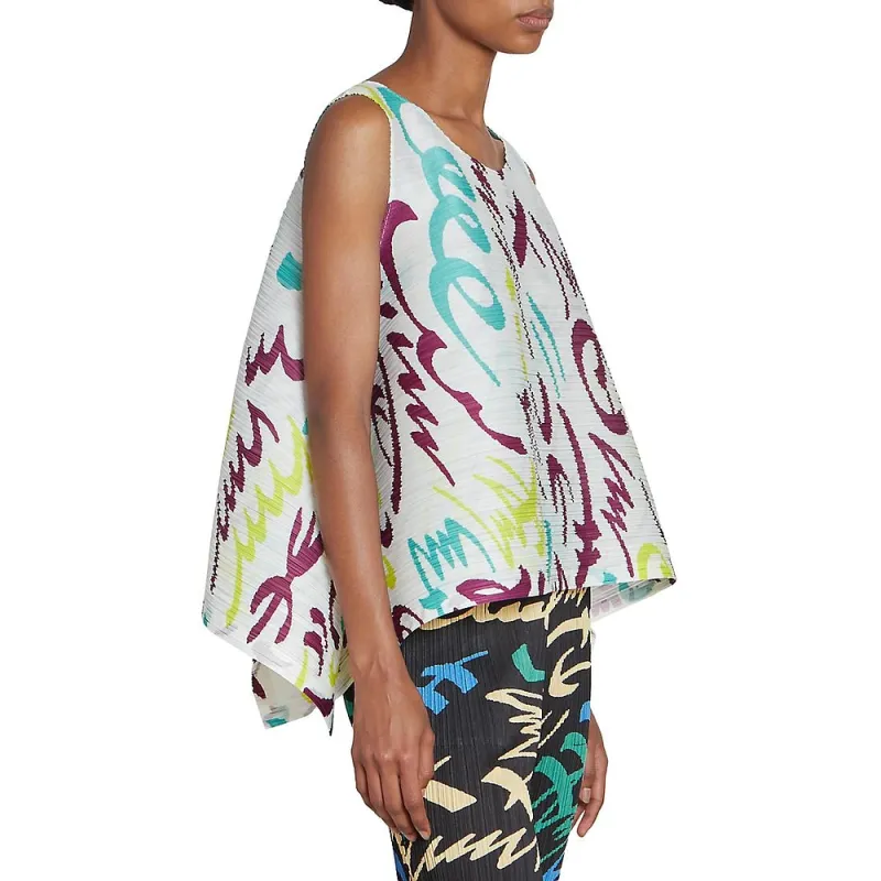 PLEATS PLEASE ISSEY MIYAKE Pleated Sleeveless Top-4