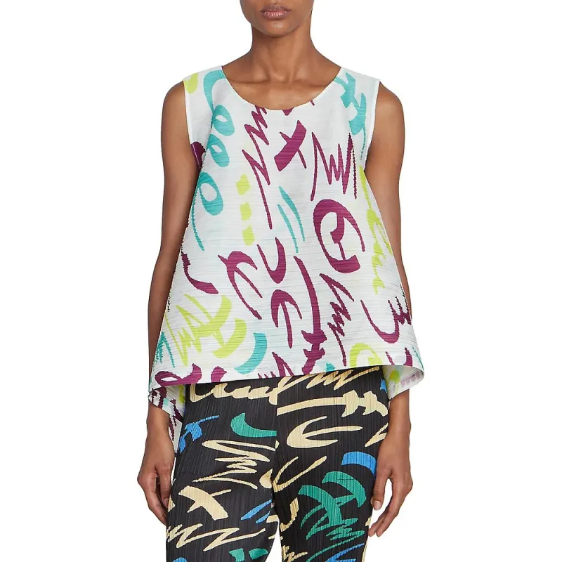 PLEATS PLEASE ISSEY MIYAKE Pleated Sleeveless Top-3
