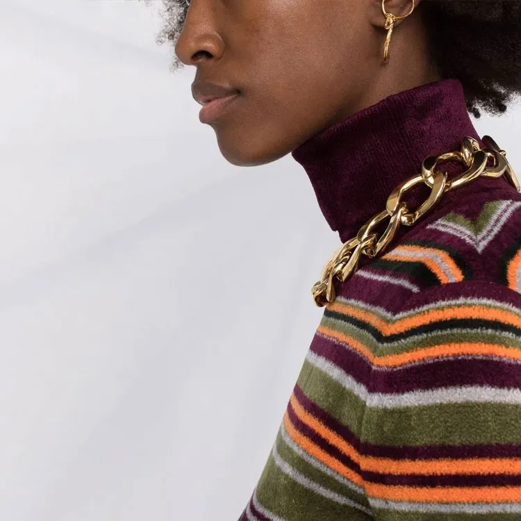 SAINT LAURENT FW21 Sweater Women's Brown-5