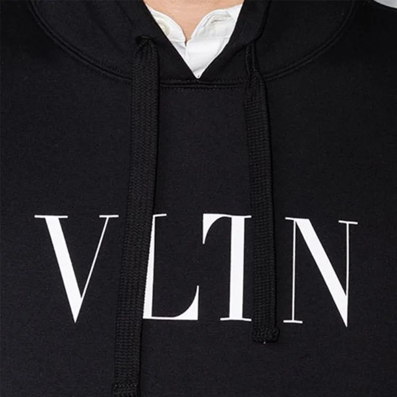 Valentino Vltn Logo Printed Long Sleeved Hoodie-6