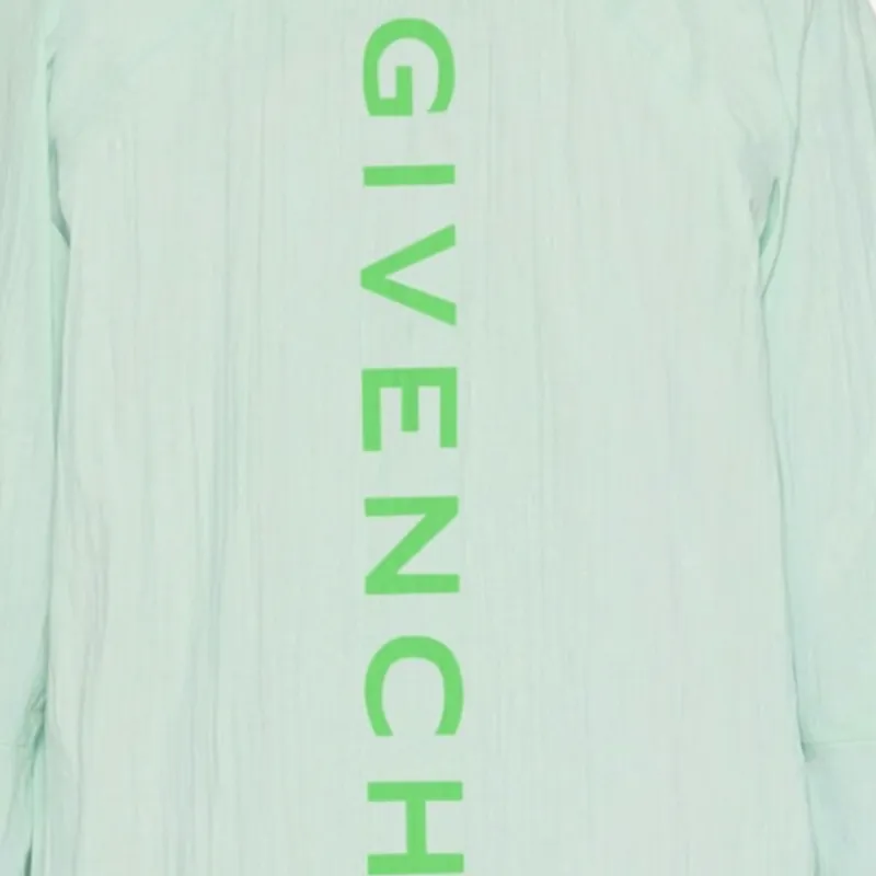 Givenchy Logo Printed Hooded Windbreaker-5