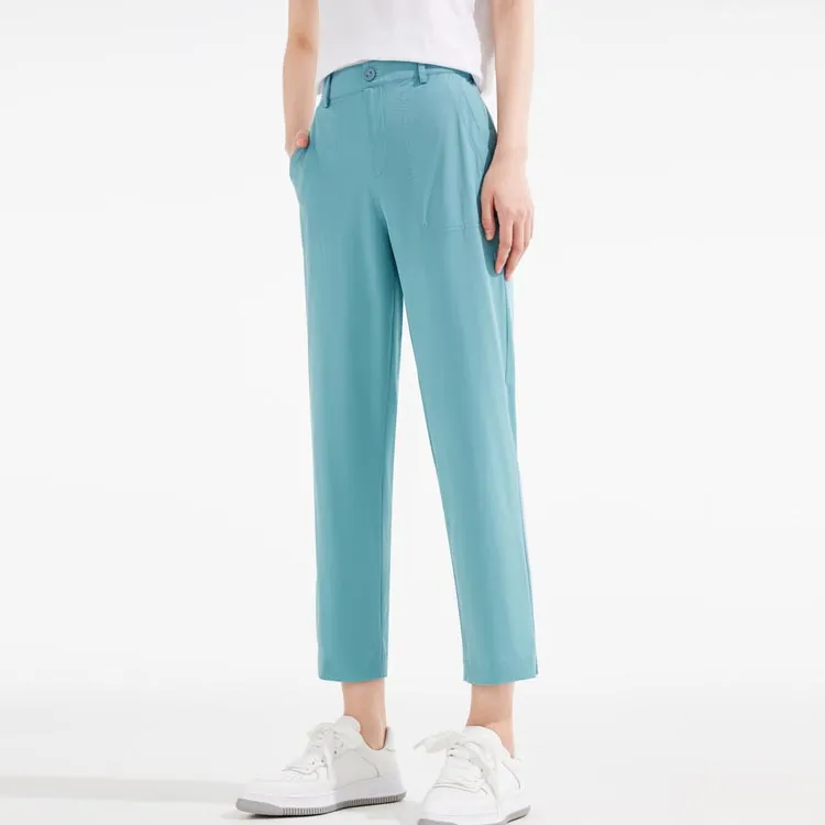 JZ. ANNAKRO Casual Pants Women's Lake Blue-2