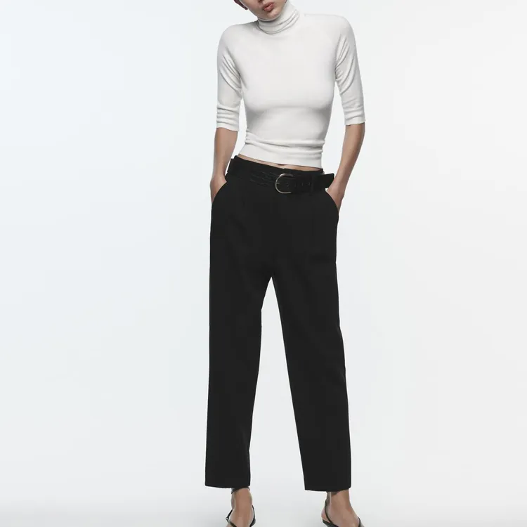 ZARA Suit Trouser Women's Black-1