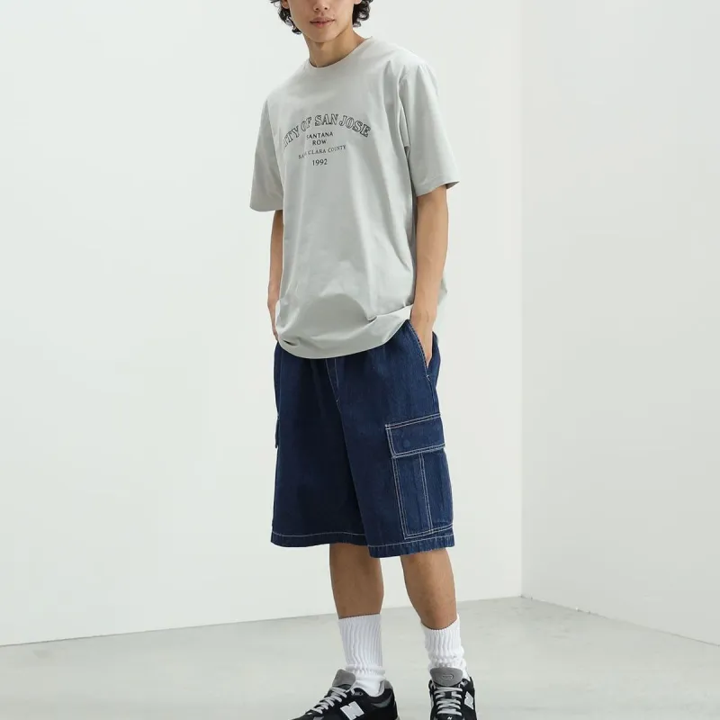 Beams HEART T Shirt Men's Light Gray-1