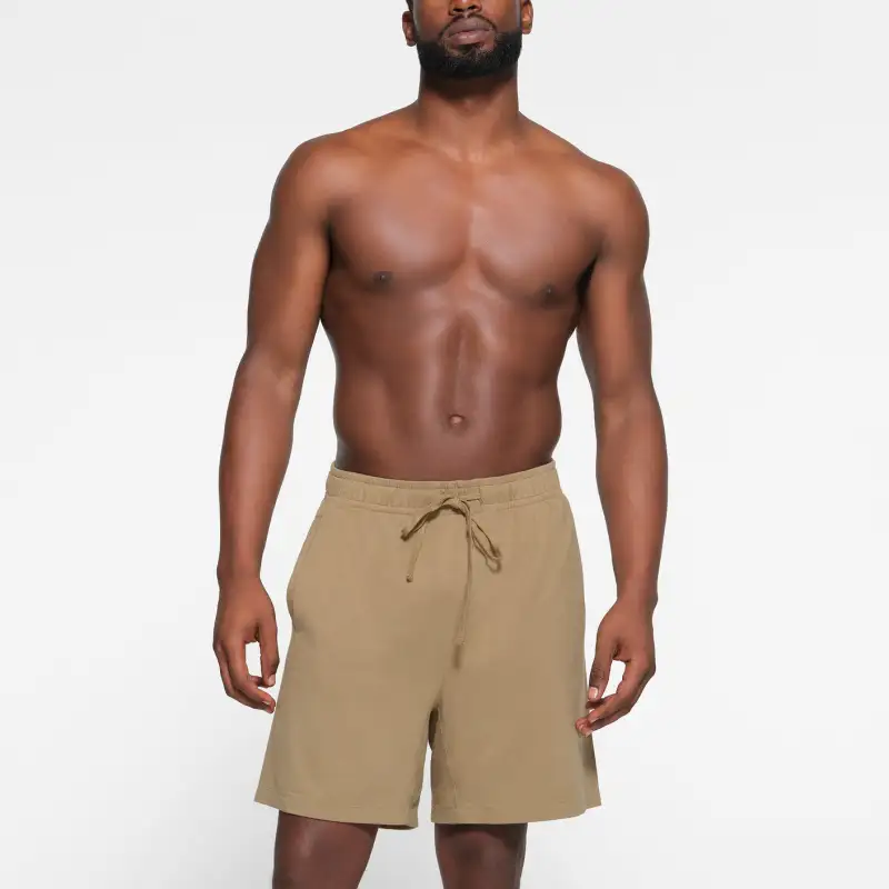 SKIMS JERSEY LOUNGE MENS SHORT Casual Shorts Men's KHAKI/Khaki-1