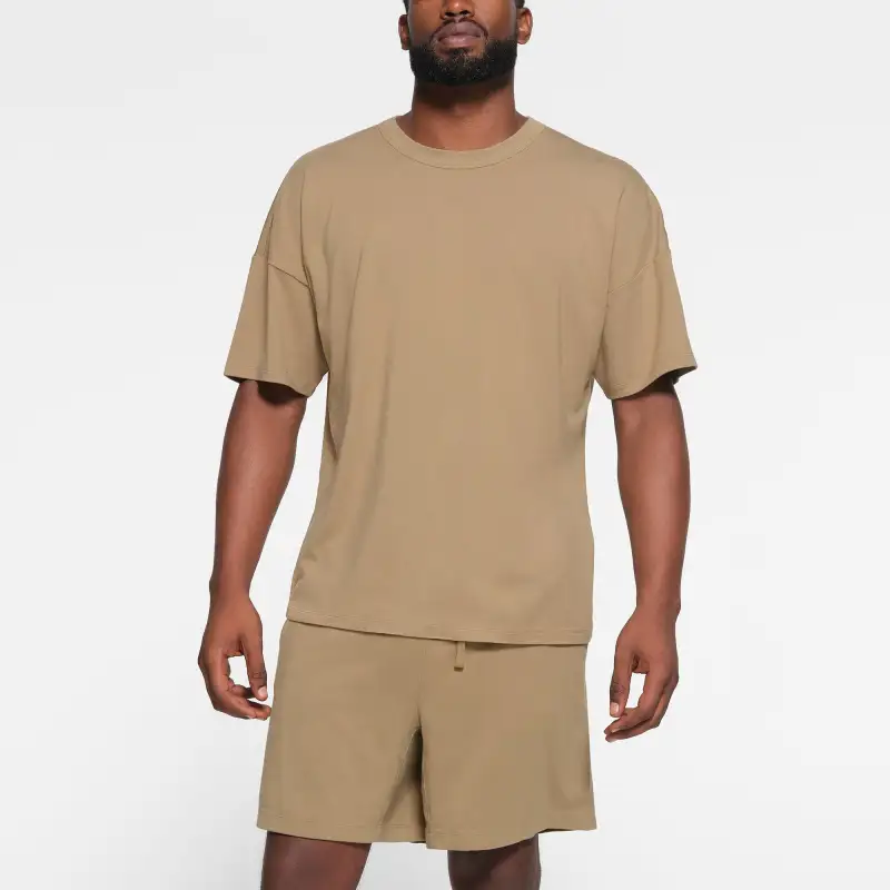 SKIMS JERSEY LOUNGE MENS RELAXED T-SHIRT T-Shirt Men's KHAKI/Khaki-1
