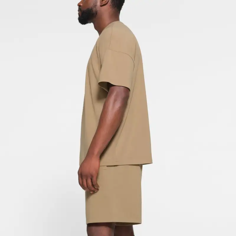 SKIMS JERSEY LOUNGE MENS RELAXED T-SHIRT T-Shirt Men's KHAKI/Khaki-3