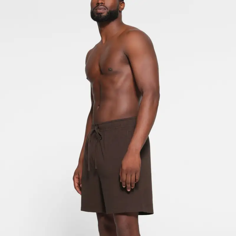 SKIMS JERSEY LOUNGE MENS SHORT Casual Shorts Men's ESPRESSO/Dark Coffee Color-3