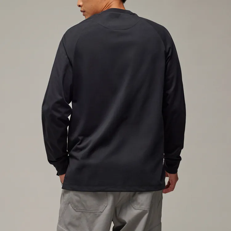 Y-3 Logo-Printed Long-Sleeved Crewneck T-Shirt-3