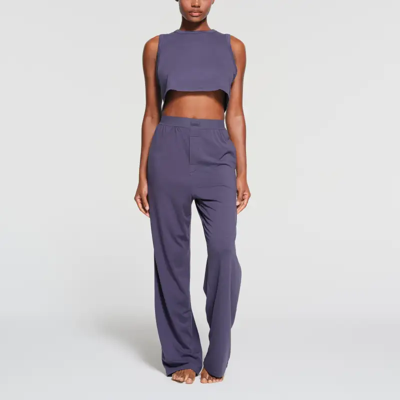 SKIMS FW23 BOYFRIEND LOOSE PANT Casual Pants Women's Sleet/Rain-Sleet-3