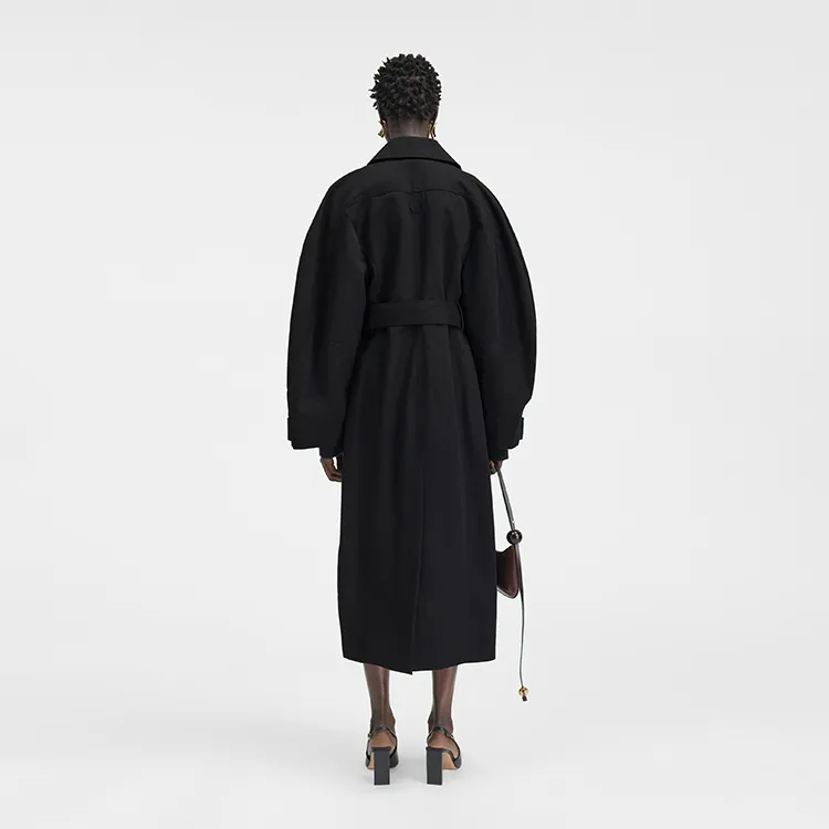 Jacquemus Trench Coat Women's Black-2