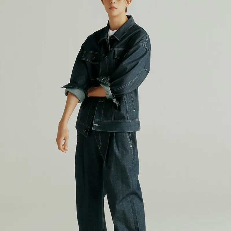 LIFEWORK HIDEAWAY SS23 Denim Jacket Unisex Blue-4