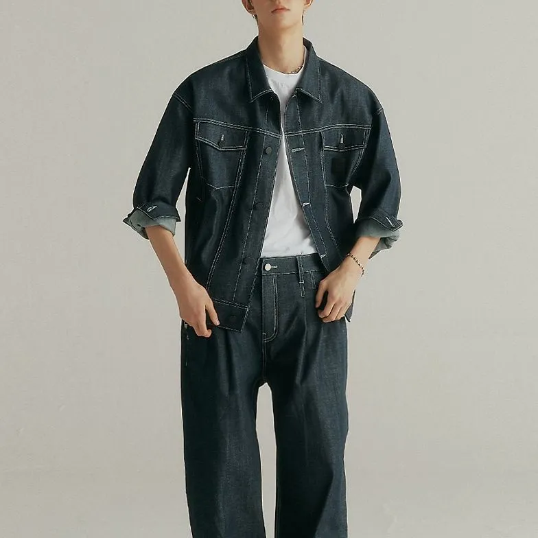 LIFEWORK HIDEAWAY SS23 Denim Jacket Unisex Blue-6