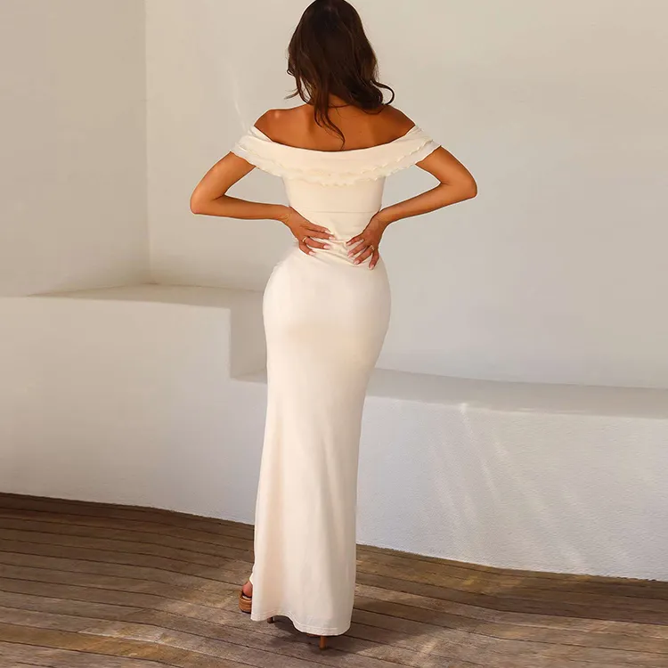 Tiger Mist DENALI MAXI DRESS Short Sleeved Dress Women's White-2