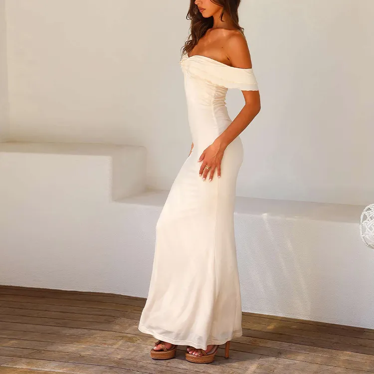 Tiger Mist DENALI MAXI DRESS Short Sleeved Dress Women's White-3