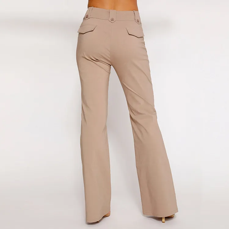 Tiger Mist KITTIE HIGH RISE PANT Suit Trouser Women's Tan-2