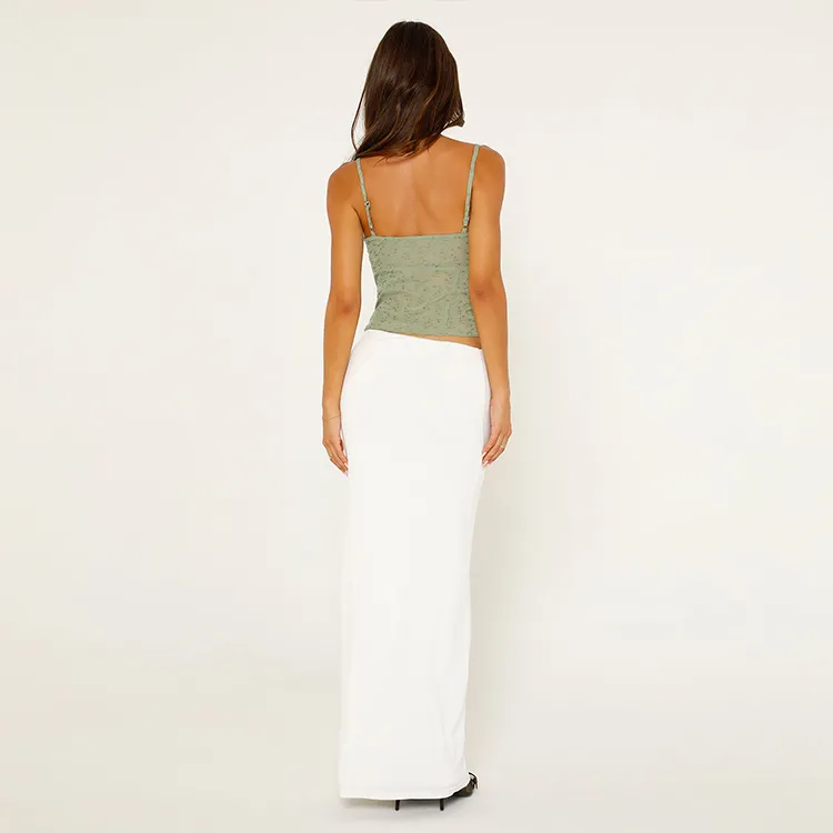 Tiger Mist ADDISON SKIRT Casual Long Skirts Women's White-3