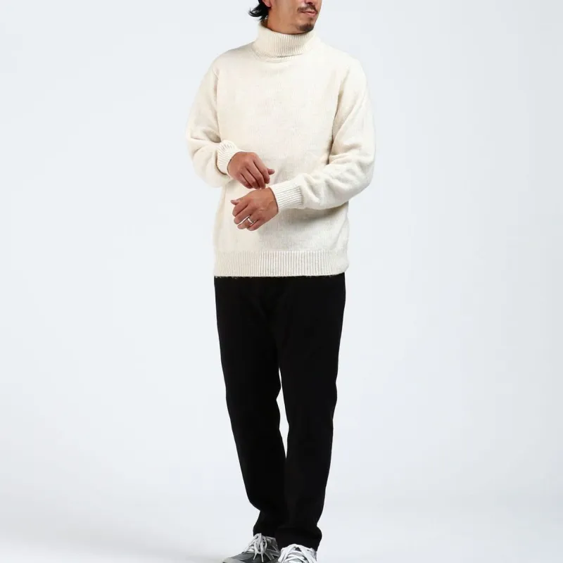 Beams HEART Sweater Men's Natural Color-1