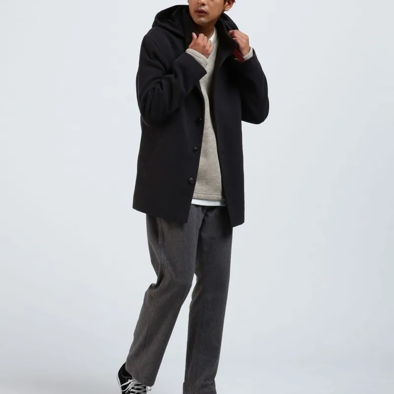 Beams HEART Coat Men's Charcoal Gray-2