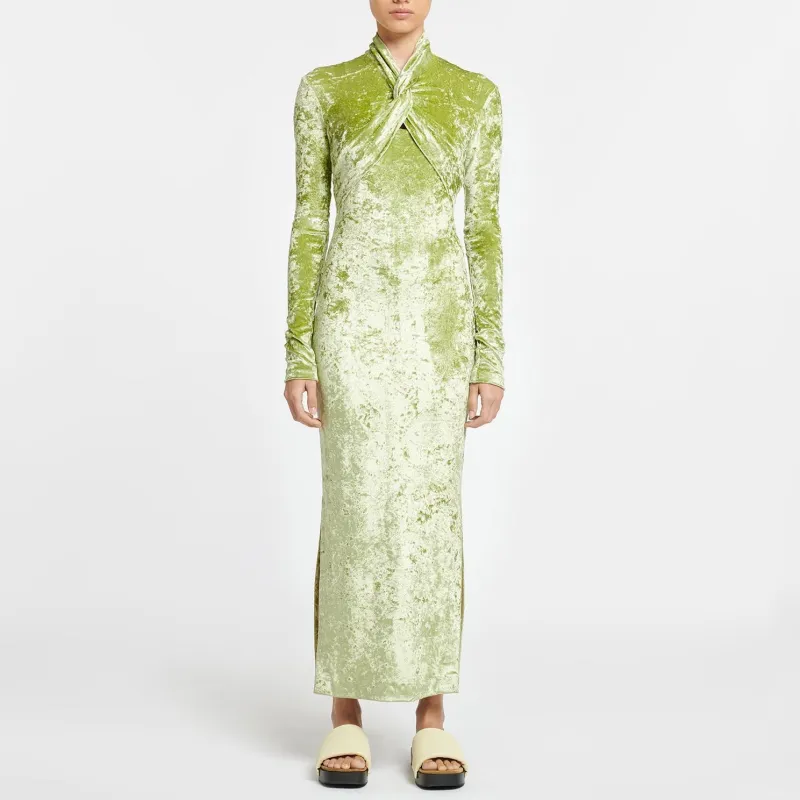 NANUSHKA Long Sleeved Dress Women's Green-1