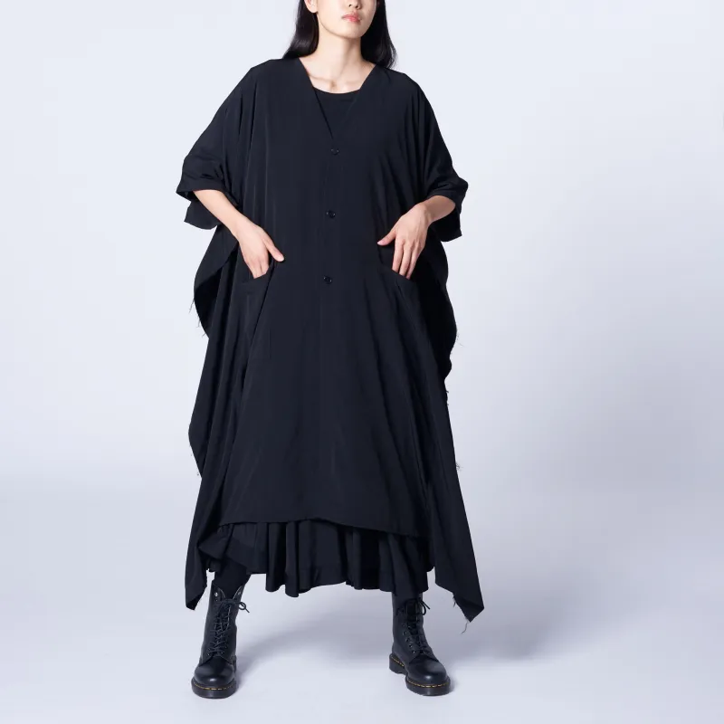 Yohji Yamamoto Ground Y Short Sleeved Dress Women's Black-3