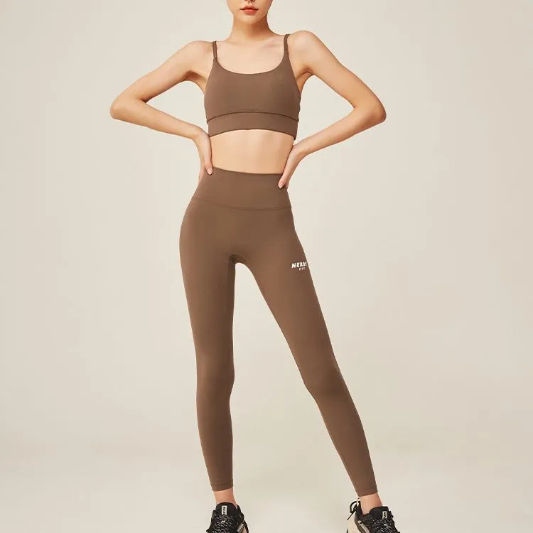 Nerdy Leggings Women's Brown-1