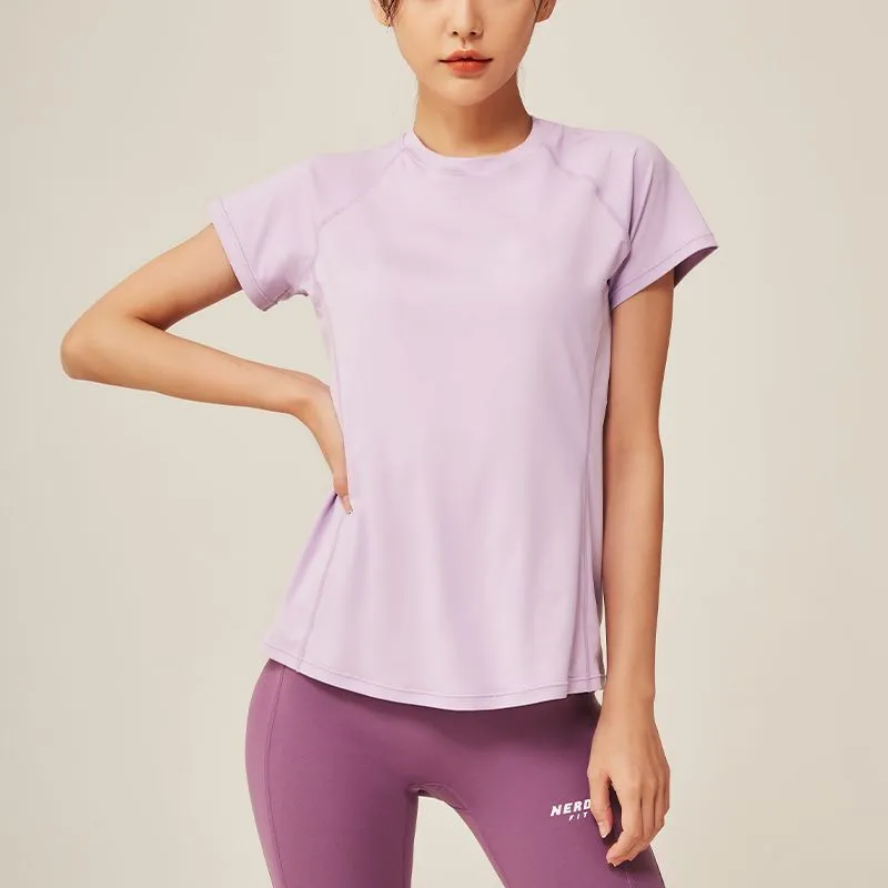NERDY T Shirt Women's Light Purple-4