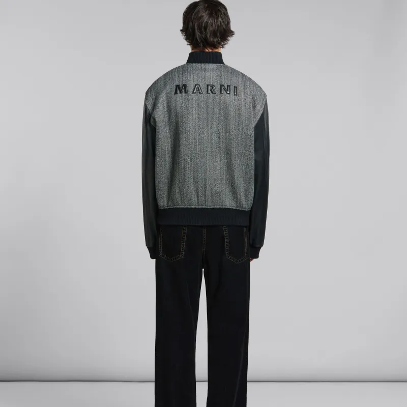 MARNI Logo-embossed Bomber Jacket-2