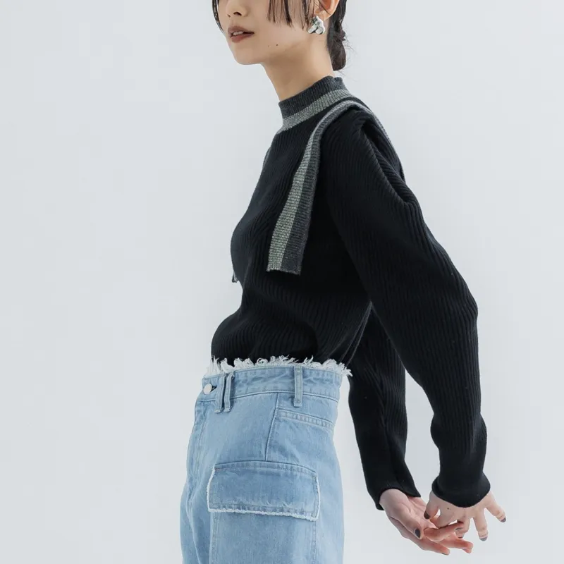 UNITED TOKYO Sweater Women's Black-3