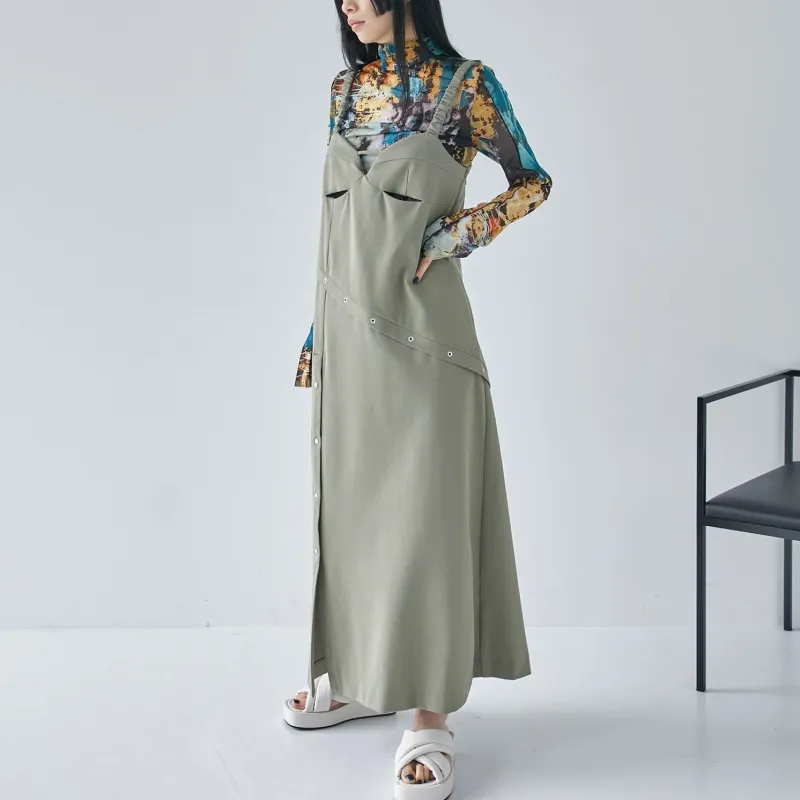 UNITED TOKYO Slip Dresses Women's Khaki-1