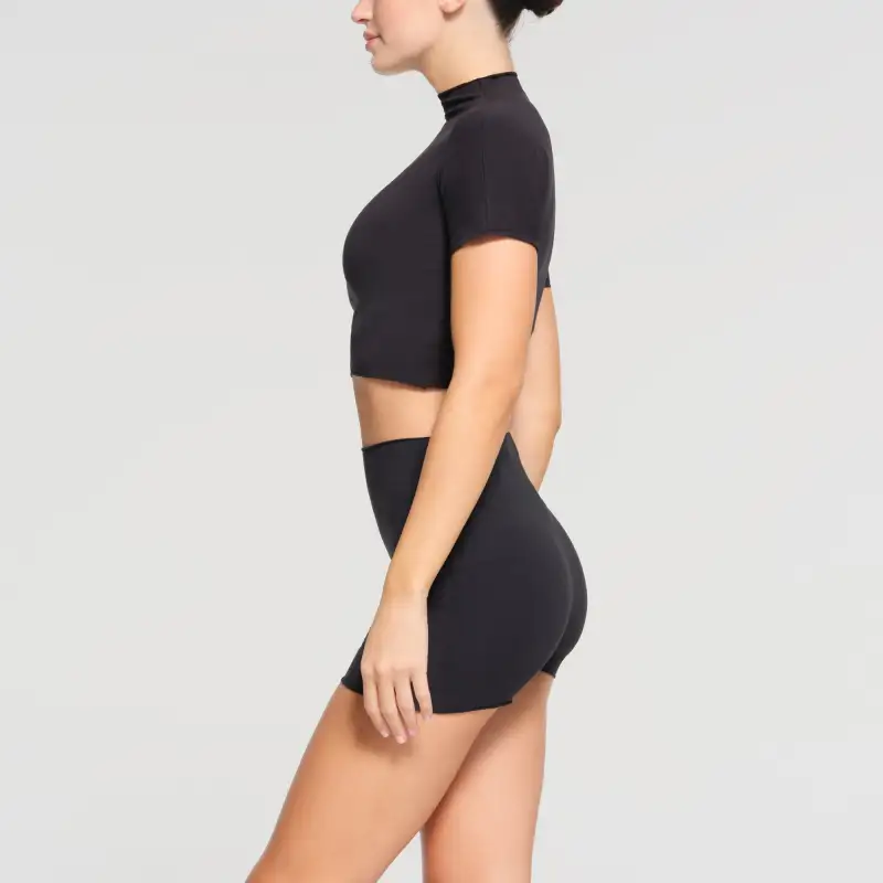 SKIMS SS24 Regular T Shirt Women's ONYX/Onyx Color-3
