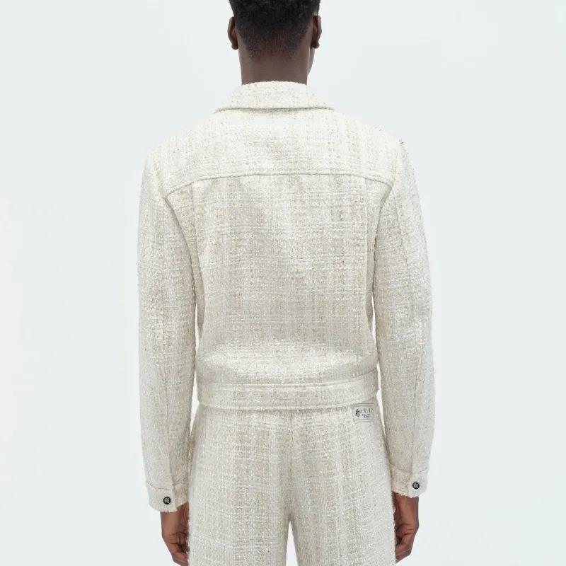 AMIRI Sequin embellished Tweed Jacket-2
