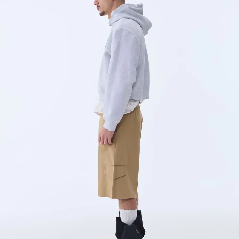 RECTO SS24 LLEGE LOGO DESTROYED HOODIE SWEATSHIRT Sweatshirt Men's Melange Grey/Mixed Color Gray-4