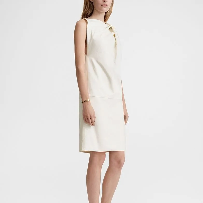 TOTEME Shourlder Twist Midi Dress-4