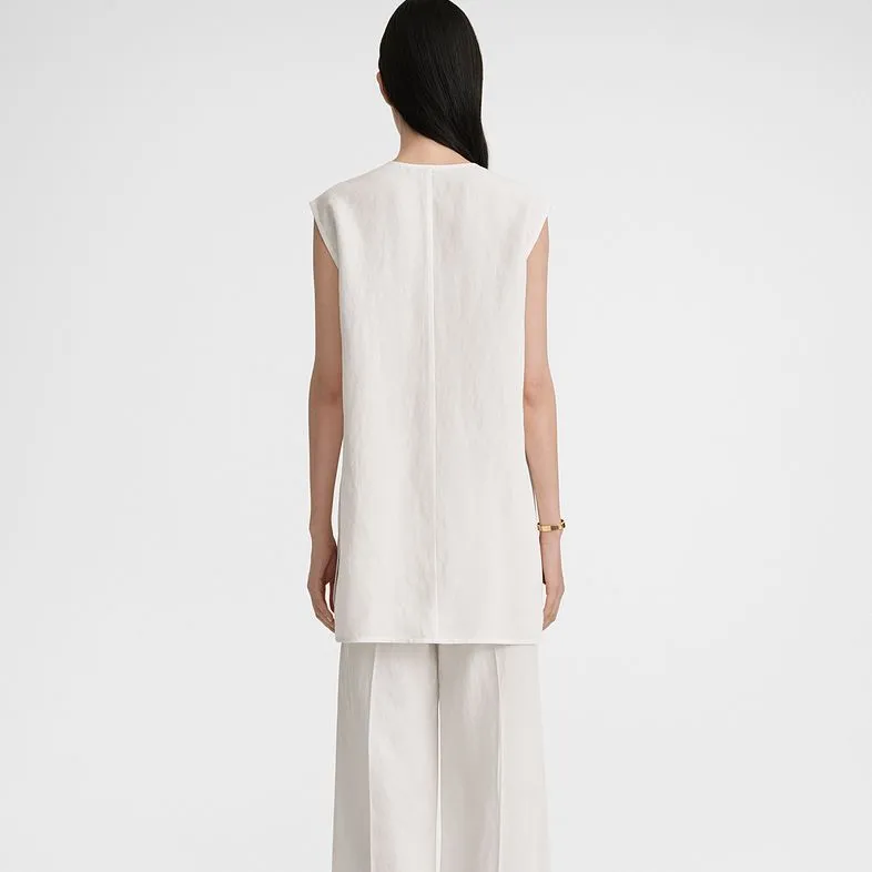 TOTEME V-Neck Sleeveless Vest-2