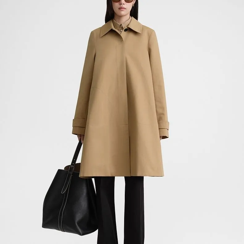 TOTEME Gabardine Midi Raincoat-1